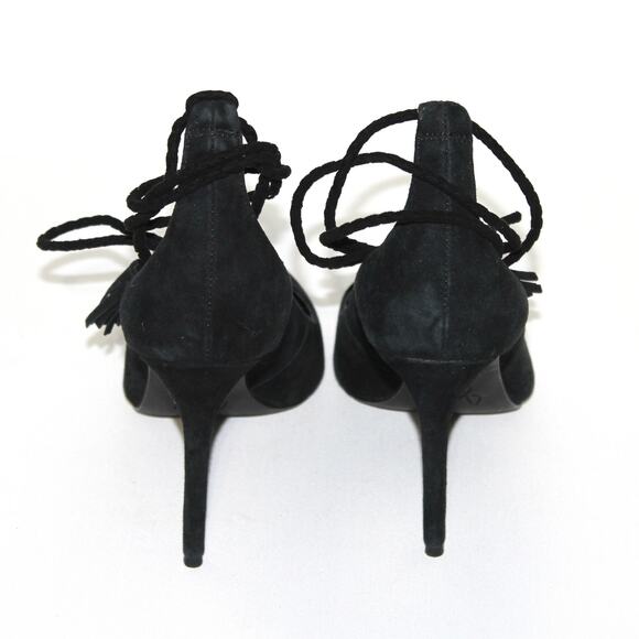 Joie Angelynn Ankle Tie Pointed Toe Pumps Stiletto Heels Size 39 - Picture 4 of 8